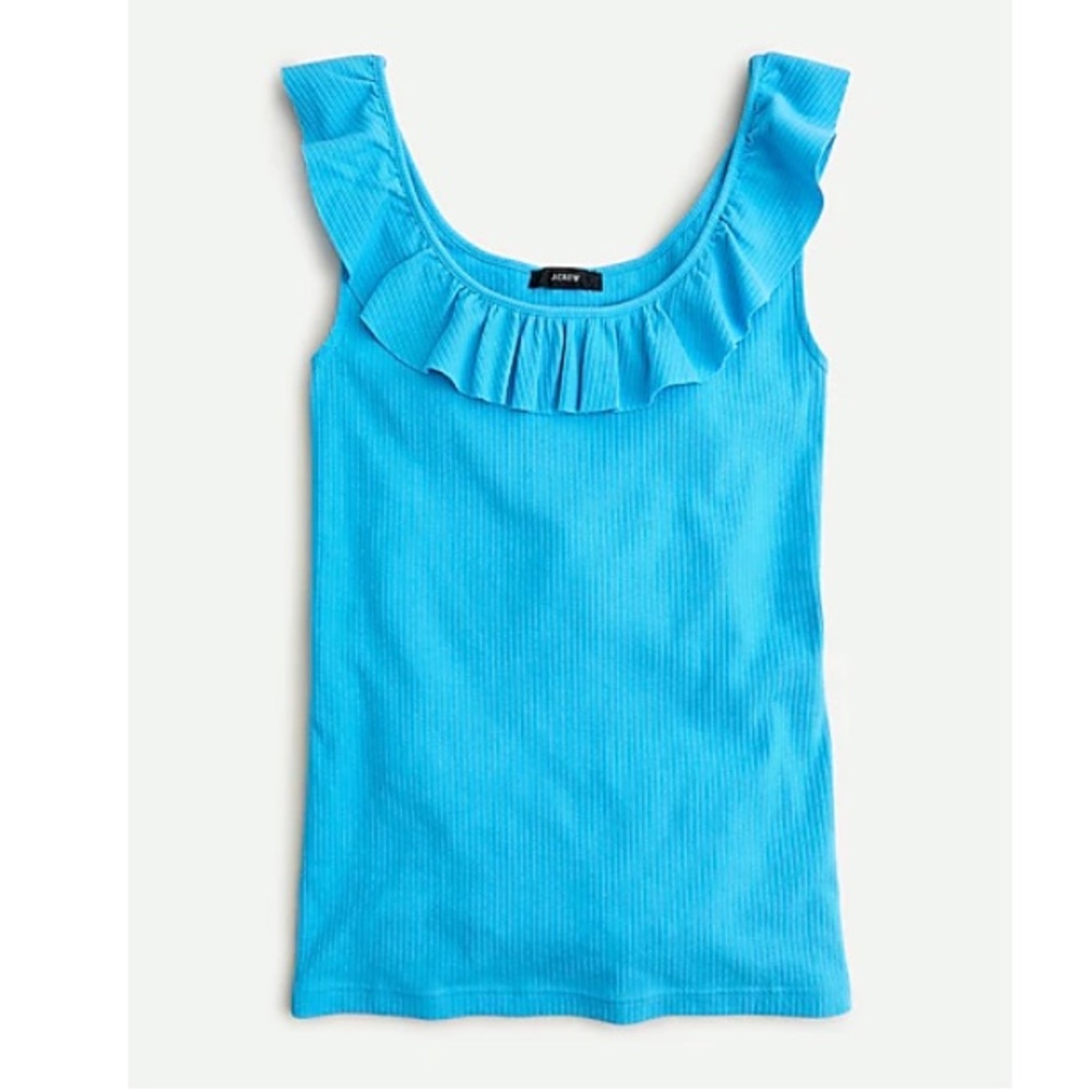 NWOT JCrew ruffle tank